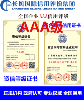 茂名企業(yè)信用等級申辦指南與市場調(diào)查分析